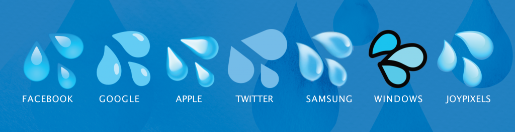 iphone emoji waterdrops