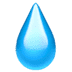Droplet emoji, Apple version of the Droplet emoji, blue emojis