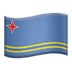 Aruba flag, Apple version of the Aruba flag, blue emojis 