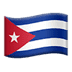 Cuba flag, Cuba flag emoji, blue emojis, Apple version of the Cuba flag emoji 