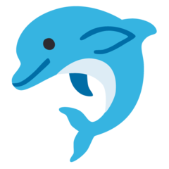dolphin emoji, google version