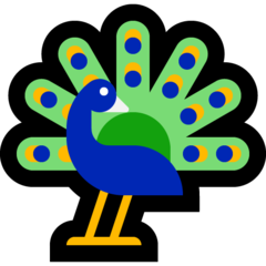 peacock emoji, windows version