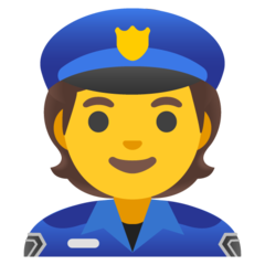 police officer emoji, google version