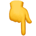 Backhand Index Pointing Down Emoji, Pointing Down Emoji