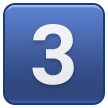 keycap digit three emoji, samsung version