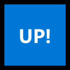 up! button emoji, windows version