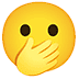 ๐ซข face with open eyes and hand over mouth Emoji on Apple Platform ๐ซข face with open eyes and hand over mouth Emoji on Apple Platform