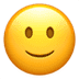 Slightly Smiling Face emoji, Apple version of the Slightly Smiling Face emoji
