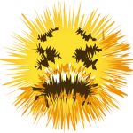 spikey smiley, smiley with spikes