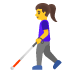 👩🦯 Женщина с белой тростью 👩🦯 Женщина с белой тростью Emoji