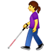 👩🦯 امرأة مع عكاز 👩🦯 امرأة مع عكاز Emoji