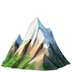snow capped mountain emoji