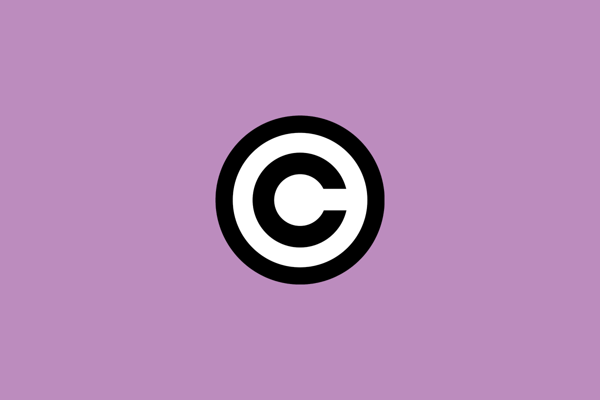 copyright symbol text