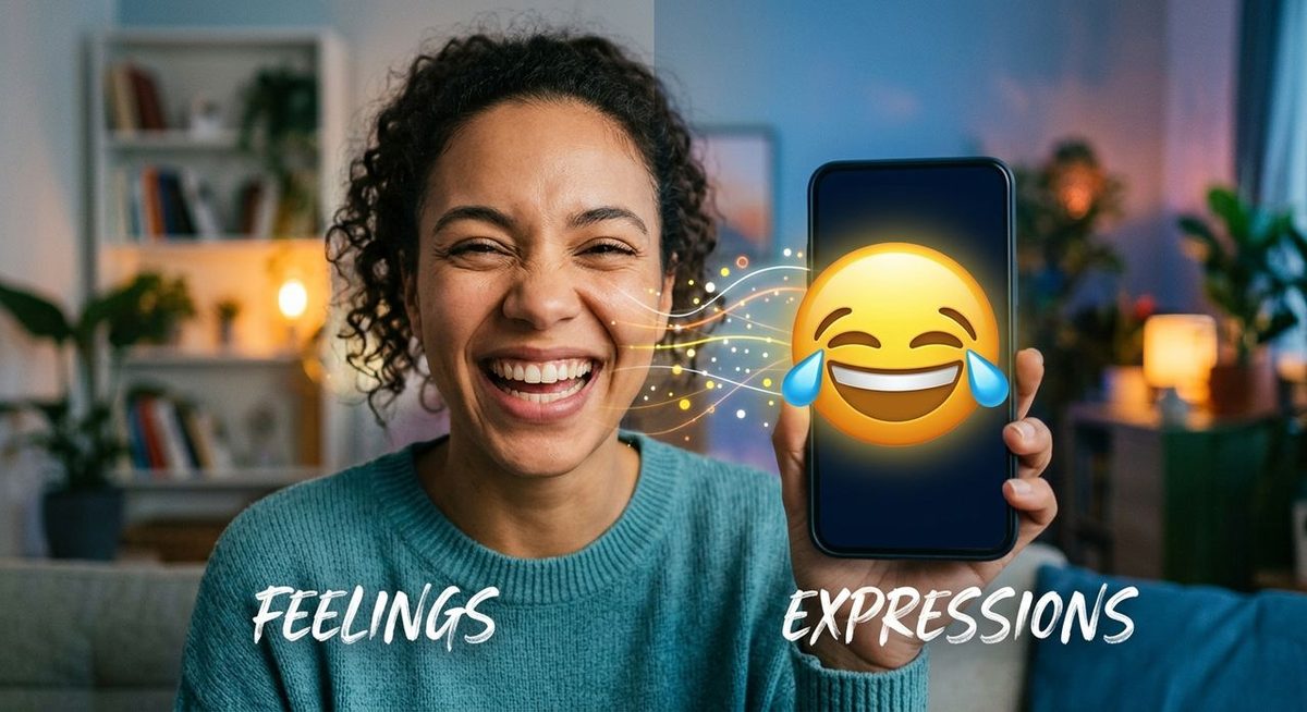 Der Zusammenhang zwischen Emoji-Ausdrücken und Ihrem tatsächlichen Gesicht