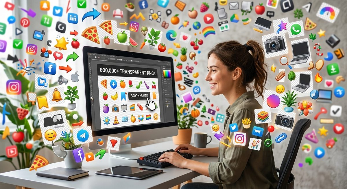 600 000 PNG transparents à mettre en favoris pour votre prochain design