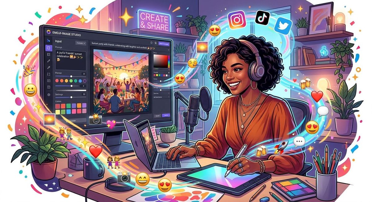 AI Image Tools That Work Alongside Emojis for Richer Social Content