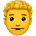 Uomo Con Capelli Ricci