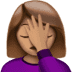Donna Che Fa Un Facepalm Tonalità Pelle Media