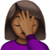Donna Che Fa Un Facepalm Tonalità Pelle Medio-Scura