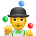 Mann Jongliert