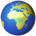 🌍 الكرة الأرضية يظهر عليها أوروبا -إفريقيا الإيموجي على منصة أبل 🌍 الكرة الأرضية يظهر عليها أوروبا -إفريقيا الإيموجي على منصة أبل