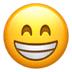 😁 喜气洋洋的脸 苹果平台的表情符号 😁 喜气洋洋的脸 苹果平台的表情符号