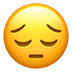 😔 Задумчивое лицо Эмодзи на платформе Apple 😔 Задумчивое лицо Эмодзи на платформе Apple