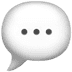 💬 speech balloon Emoji on Apple Platform