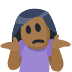 🤷🏾 Persona Che Fa Spallucce Tonalità Pelle Medio-Scura Emoji sulla Piattaforma Facebook 🤷🏾 Persona Che Fa Spallucce Tonalità Pelle Medio-Scura Emoji sulla Piattaforma Facebook