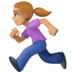 🏃🏼♀️ 中浅肤色女人跑步 表情符号 🏃🏼♀️ 中浅肤色女人跑步 表情符号