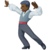 🕺🏿 Homem de Tom de Pele Escura Dançando Emoji na Plataforma Facebook 🕺🏿 Homem de Tom de Pele Escura Dançando Emoji na Plataforma Facebook