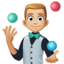 🤹🏼 Pessoa de Tom de Pele Meio Clara Fazendo Malabarismo com Bolas Emoji na Plataforma Facebook 🤹🏼 Pessoa de Tom de Pele Meio Clara Fazendo Malabarismo com Bolas Emoji na Plataforma Facebook