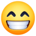 😁 喜气洋洋的脸 脸书平台的表情符号 😁 喜气洋洋的脸 脸书平台的表情符号