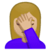🤦🏼♀️ Женщина со светлой кожей прислонила руку к лицу 🤦🏼♀️ Женщина со светлой кожей прислонила руку к лицу Emoji