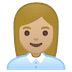 👩🏼💼 Офисный работник-женщина со светлой кожей 👩🏼💼 Офисный работник-женщина со светлой кожей Emoji