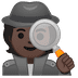 🕵🏿 Детектив с темной кожей 🕵🏿 Детектив с темной кожей Emoji