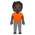 🧍🏿 Человек с тёмной кожей стоит 🧍🏿 Человек с тёмной кожей стоит Emoji