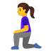 🧎♀️ Женщина стоит на коленях 🧎♀️ Женщина стоит на коленях Emoji