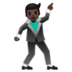 🕺🏿 Мужчина с тёмной кожей танцует 🕺🏿 Мужчина с тёмной кожей танцует Emoji