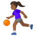 ⛹🏾♀️ Женщина со смуглой кожей играет в баскетбол ⛹🏾♀️ Женщина со смуглой кожей играет в баскетбол Emoji