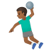 🤾🏾♂️ Мужчина со смуглой кожей играет в гандбол 🤾🏾♂️ Мужчина со смуглой кожей играет в гандбол Emoji