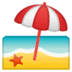 🏖️ Пляж с зонтом 🏖️ Пляж с зонтом Emoji