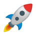 ? rocket Emoji on Google Platform