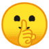 🤫 Shushing Face Emoji | 🏆 Emojiguide