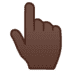 👆🏿 Указательный палец  👆🏿 Указательный палец