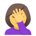 🤦♀️ Mulher com a Mão no Rosto 🤦♀️ Mulher com a Mão no Rosto Emoji