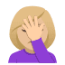 🤦🏼♀️ Donna Che Fa Un Facepalm Tonalità Pelle Medio-Chiara Emoji sulla Piattaforma JoyPixels 🤦🏼♀️ Donna Che Fa Un Facepalm Tonalità Pelle Medio-Chiara Emoji sulla Piattaforma JoyPixels