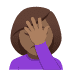 🤦🏾♀️ Mulher de Tom de Pele Meio Escura com a Mão no Rosto Emoji na Plataforma JoyPixels 🤦🏾♀️ Mulher de Tom de Pele Meio Escura com a Mão no Rosto Emoji na Plataforma JoyPixels
