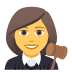 👩⚖️ Jueza Emoji en la plataforma JoyPixels 👩⚖️ Jueza Emoji en la plataforma JoyPixels