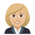 👩🏼💼 Funcionária de Escritório de Tom de Pele Meio Clara 👩🏼💼 Funcionária de Escritório de Tom de Pele Meio Clara Emoji